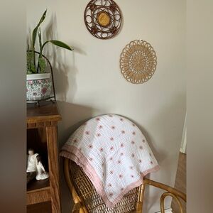 Like New Lulujo Muslin Double Sided Blanket